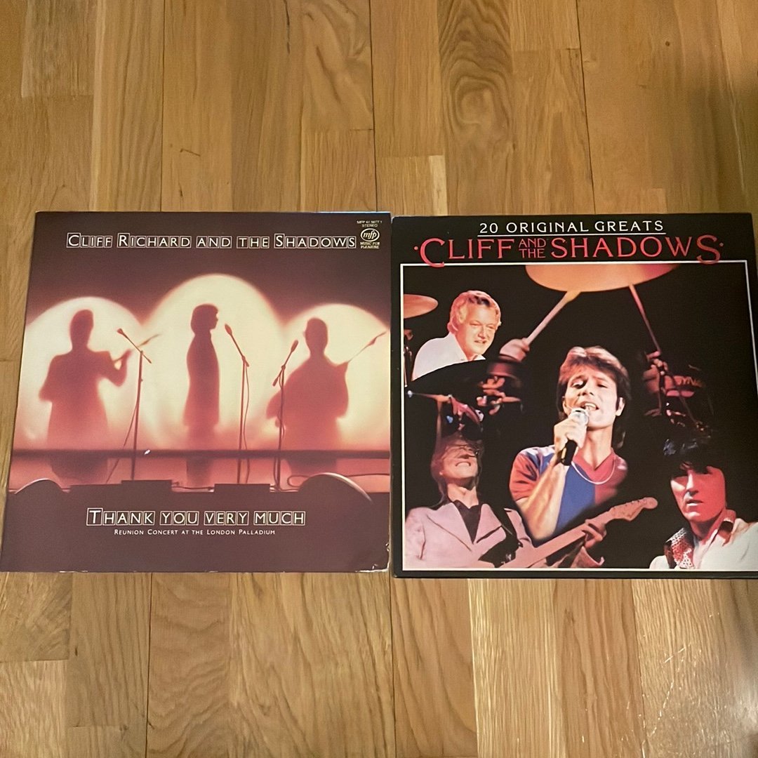 2xCliff Richard And The Shadows – 20 Greatest + Live – Vinyl LP – 1979+1984 – UK