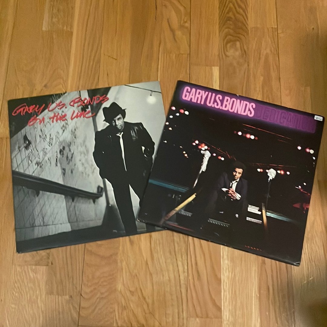 2xGary U.S. Bonds – On The Line & Dedication – Vinyl LP – 1981+1982 – UK
