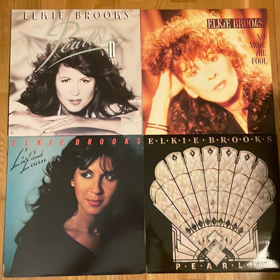 4xElkie Brooks – Pearls, Pearls II, Live and Learn, No More the Fool – Vinyl LP