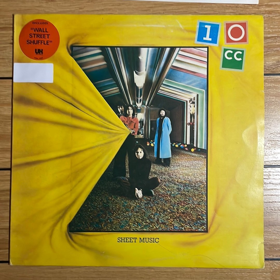 10cc – Sheet Music – Vinyl LP – Silver print labels – 1974 – UK